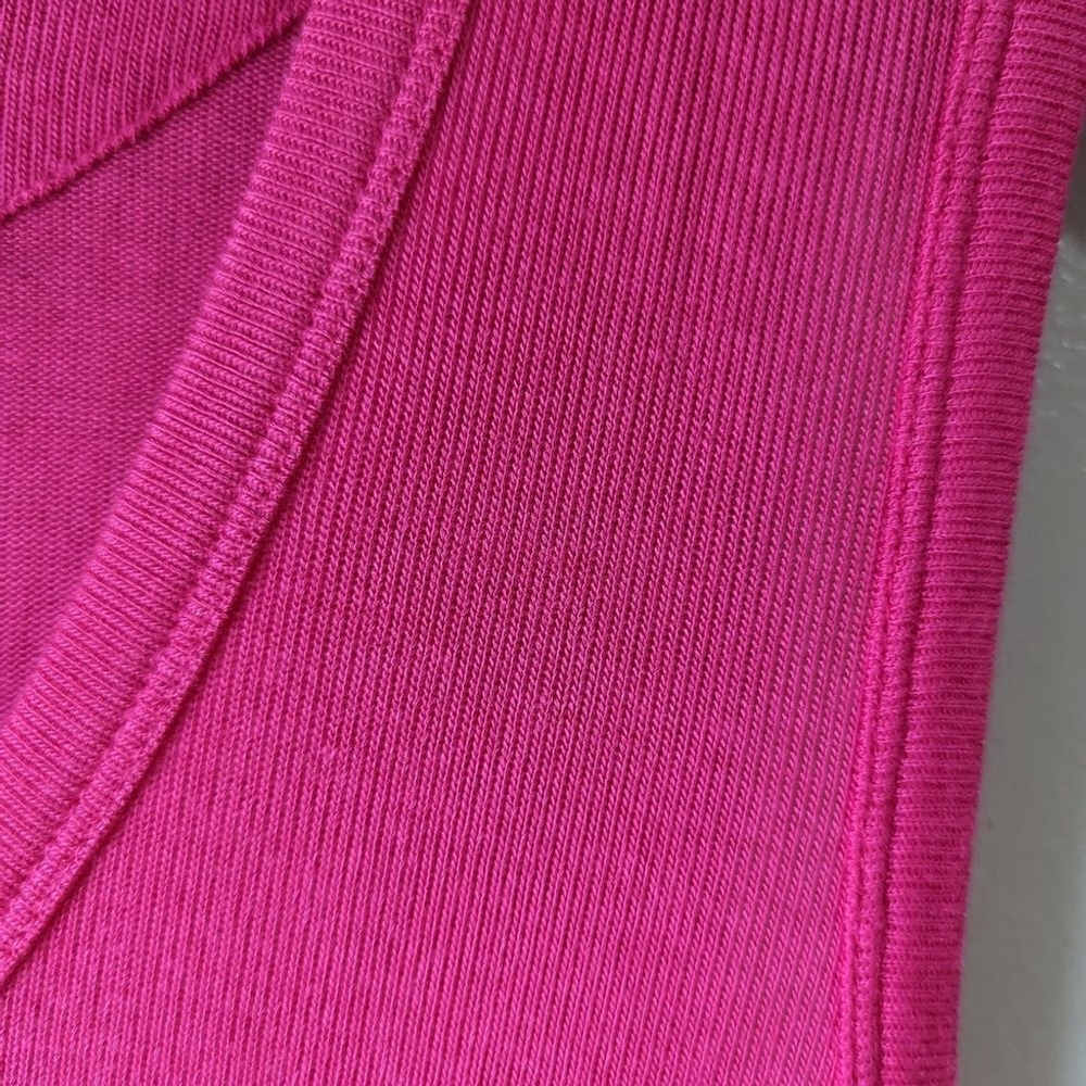 Free People Ribbed Knit Muscle Tank Sz M Take the Plunge Fuchsia NWT - Picture 7 of 11